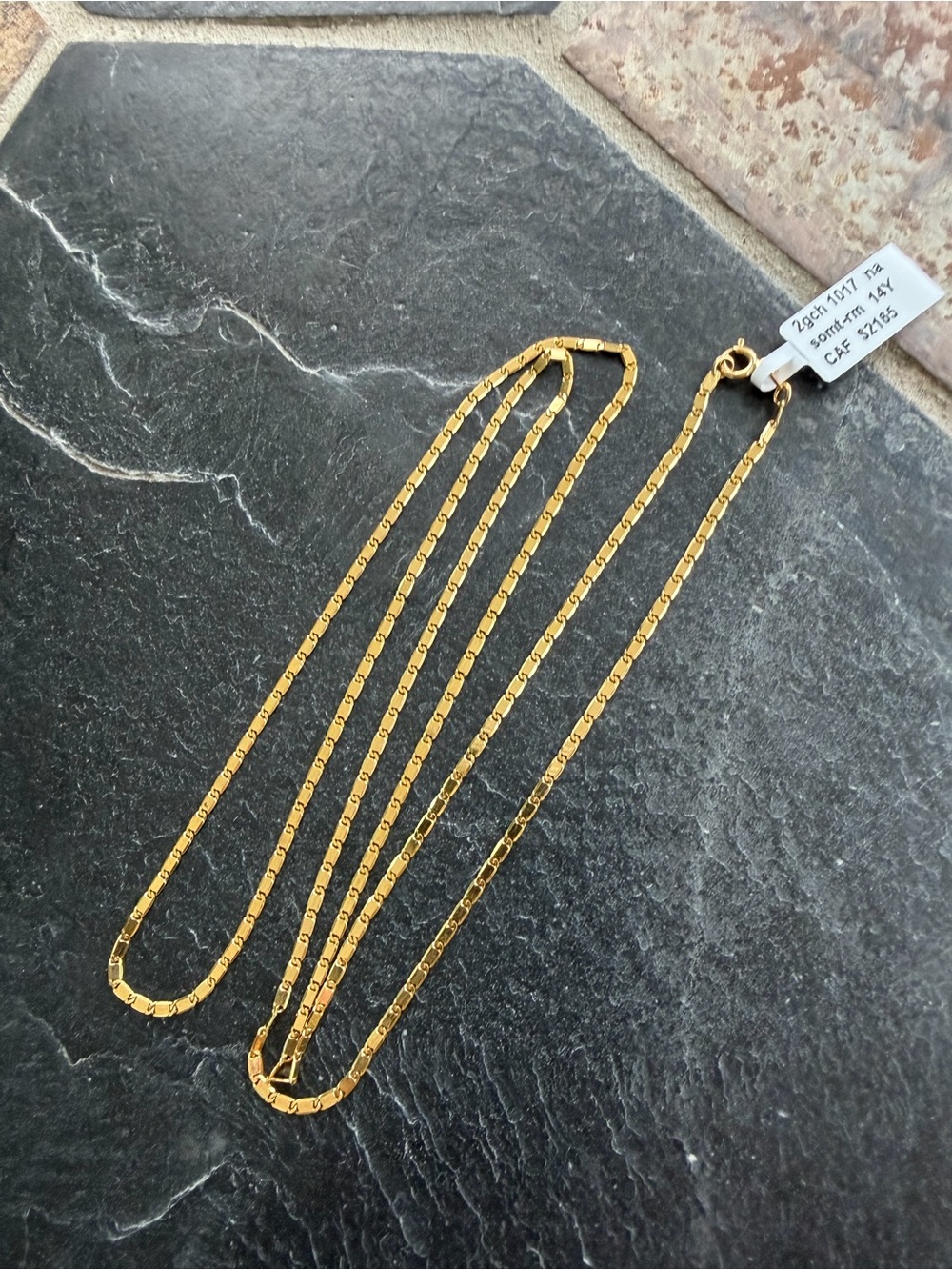14kt. Yellow Gold Sopo -Link Women's Necklace 30” long